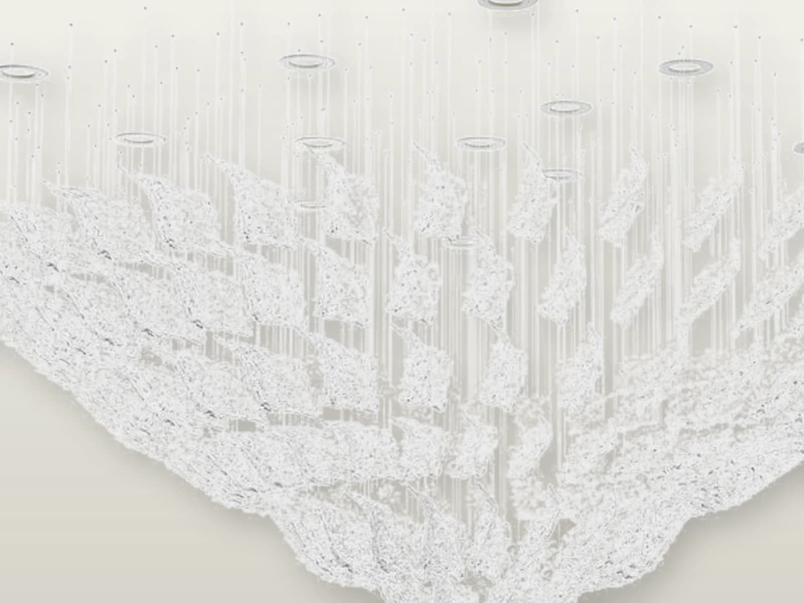 TPC-VL-FSL-L1 Frosty Leaves L1 Frosted Crystal Leaf Cascade material detail