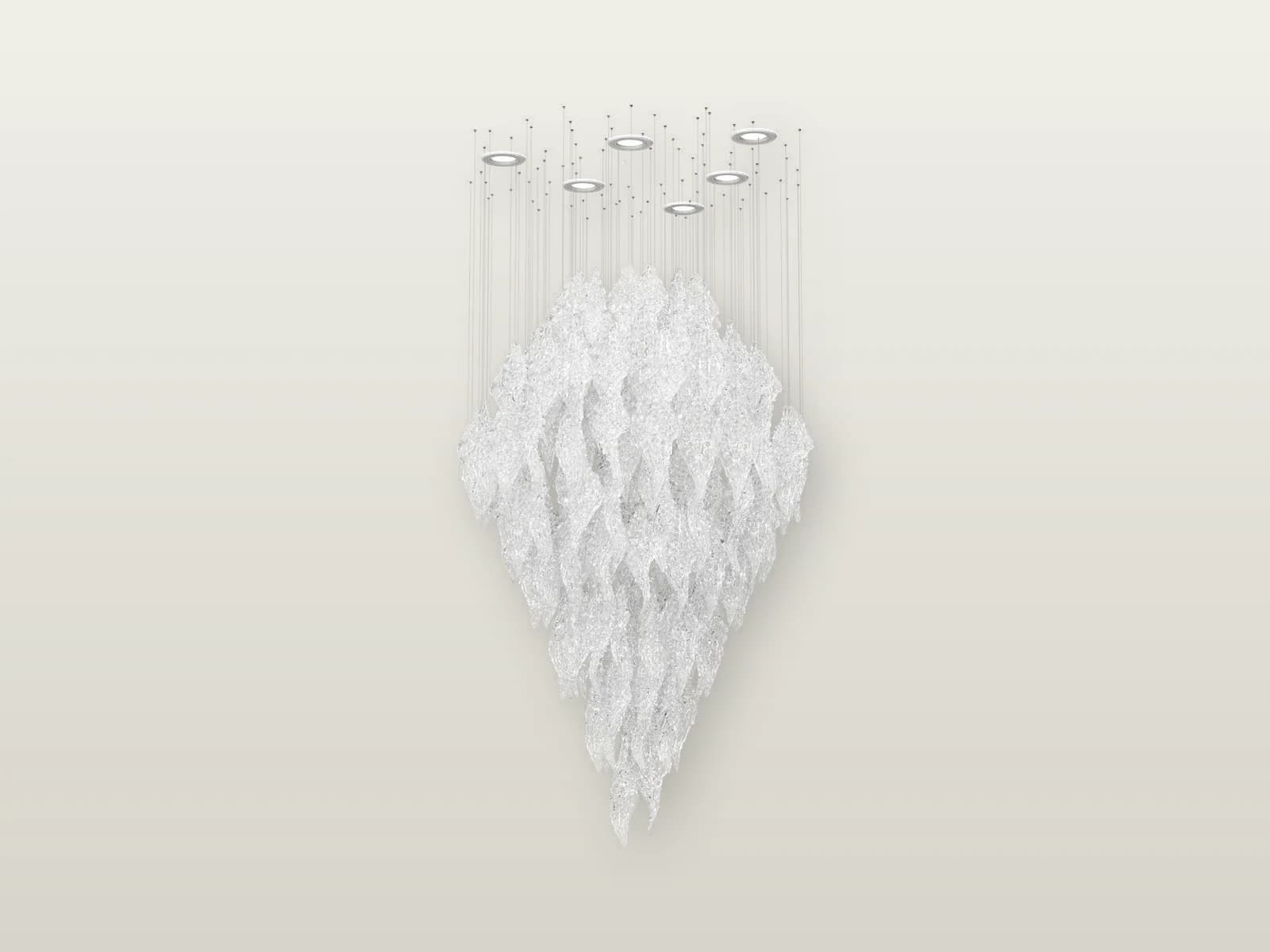 TPC-VL-FSL-S Frosty Leaves S Frosted Crystal Leaf Cascade product view