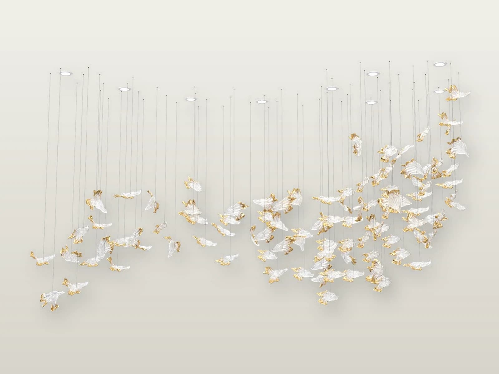 TPC-VL-FRZ-M2 Frozen M2 Gilded Crystal Cascade product view
