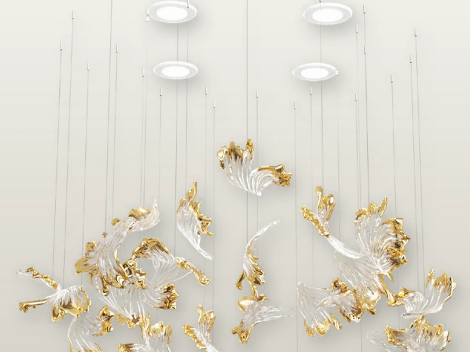 TPC-VL-FRZ-S Frozen S Gilded Crystal Cascade material detail