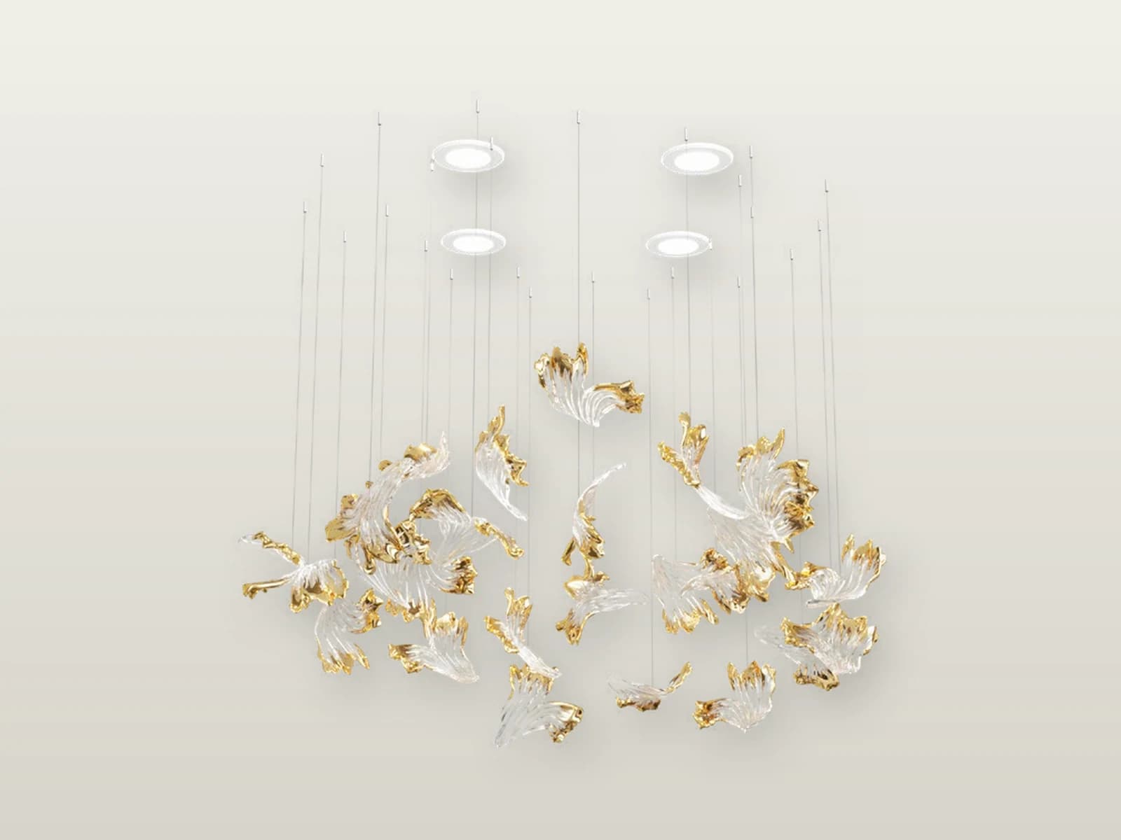 TPC-VL-FRZ-S Frozen S Gilded Crystal Cascade product view