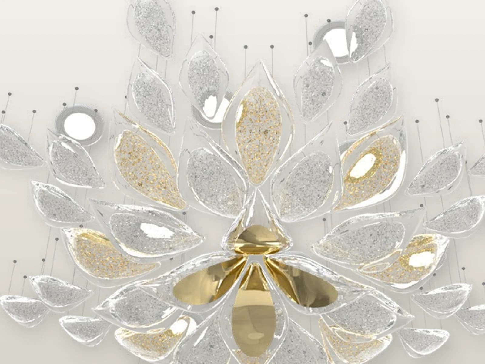 TPC-VL-PRV-S1 Prima Vera S1 Crystal Floral Composition material detail