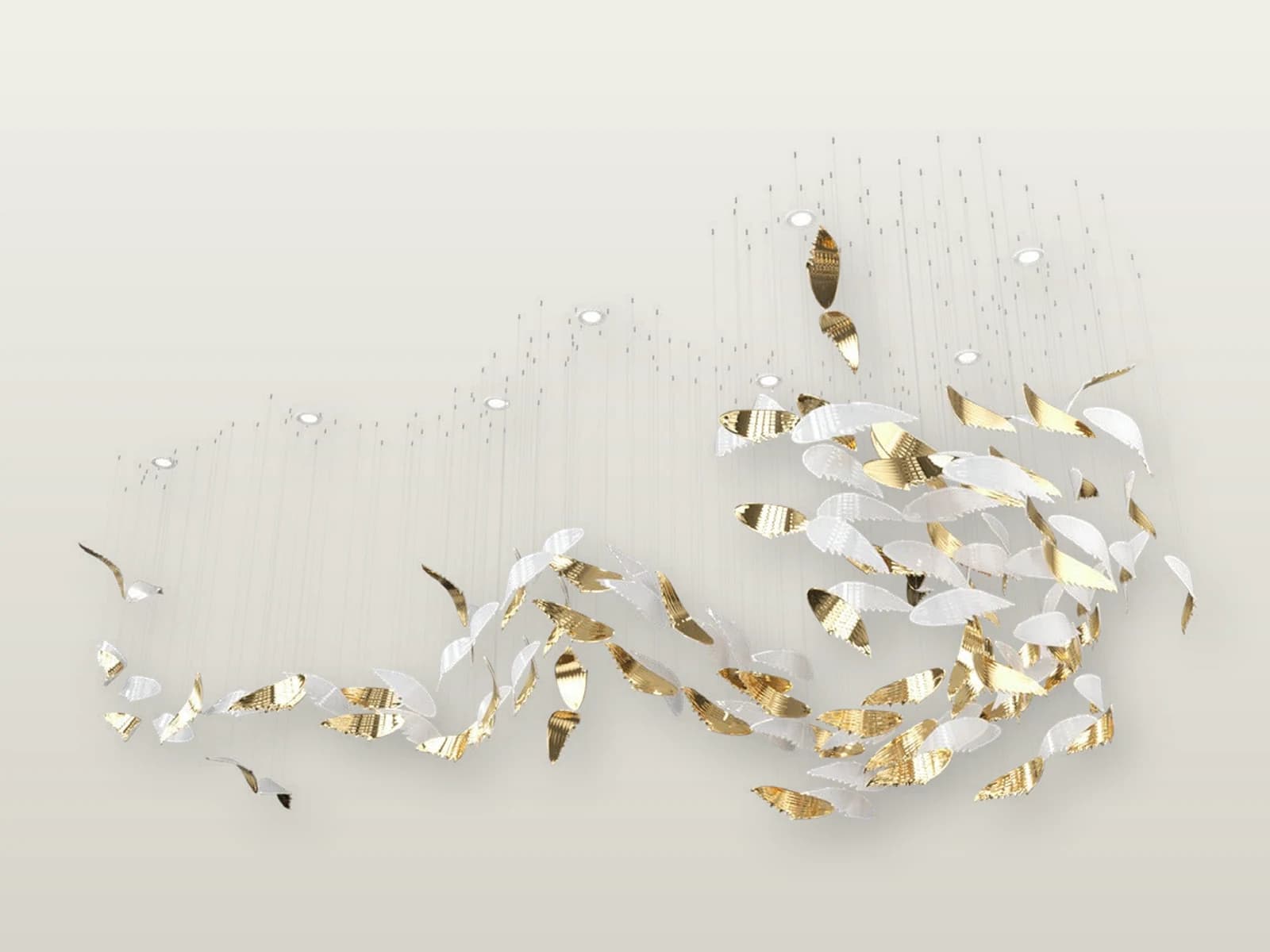 TPC-VL-WNG-L Wings L Opal Crystal Wing Composition product view