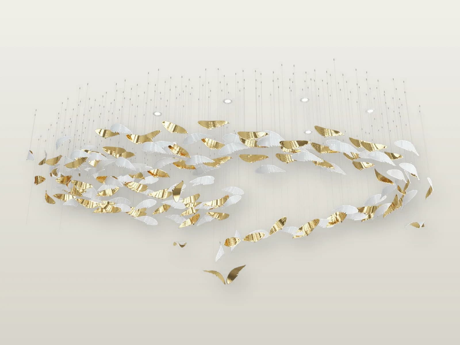 TPC-VL-WNG-M Wings M Opal Crystal Wing Composition product view