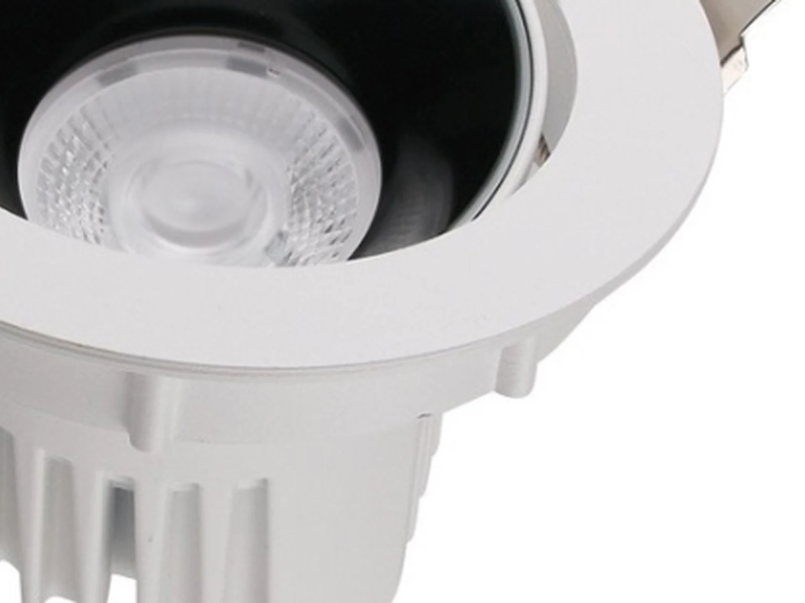 MET-TD222 Adjustable Black-Baffle COB Spotlight construction view