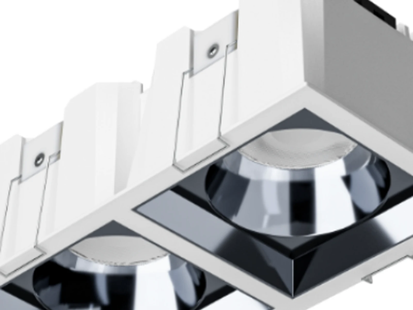 MET-TD2430 Twin Square COB Downlight optical view