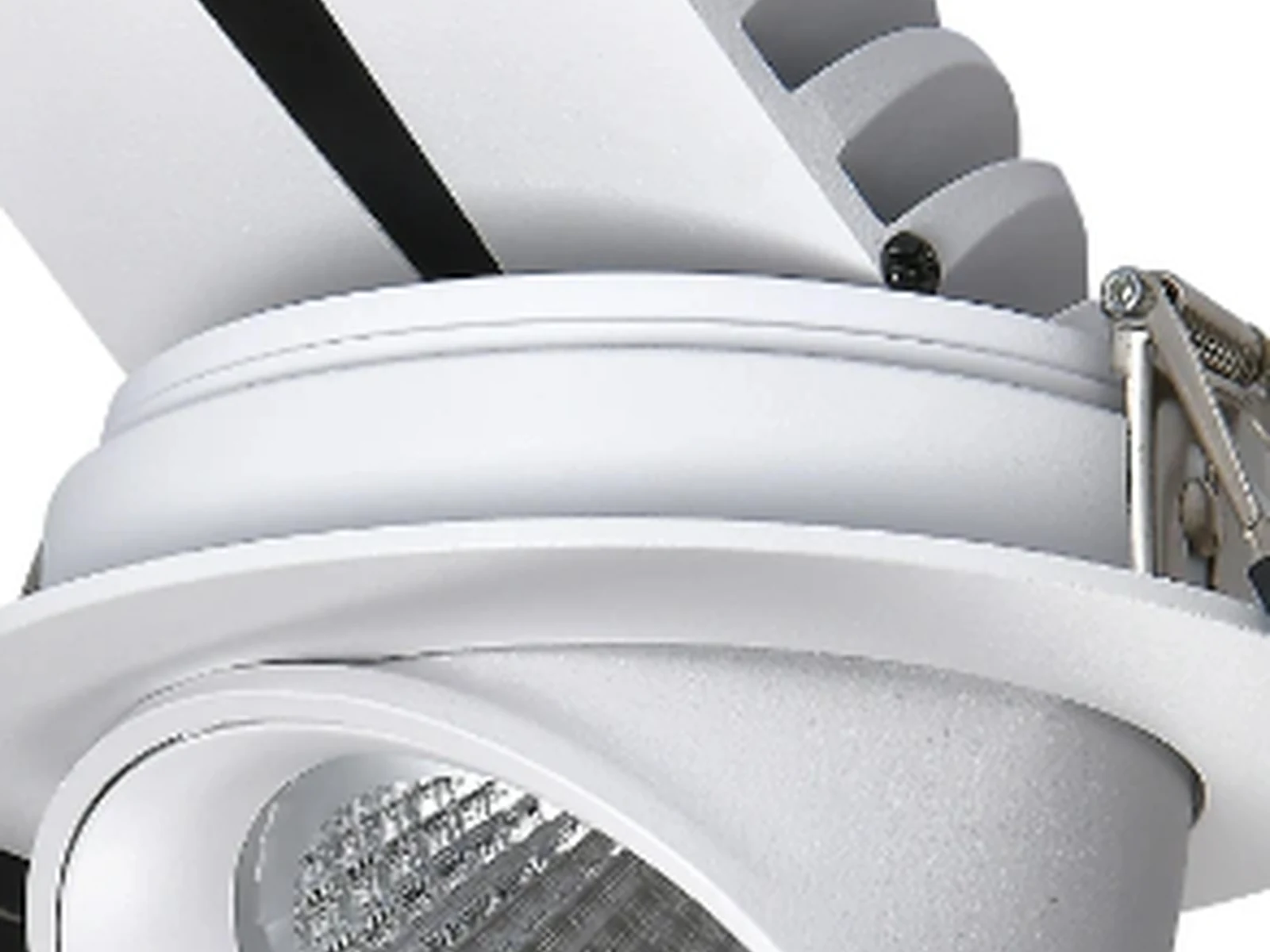 MET-TD402 Twin-Axis Gimbal COB Spotlight optical view
