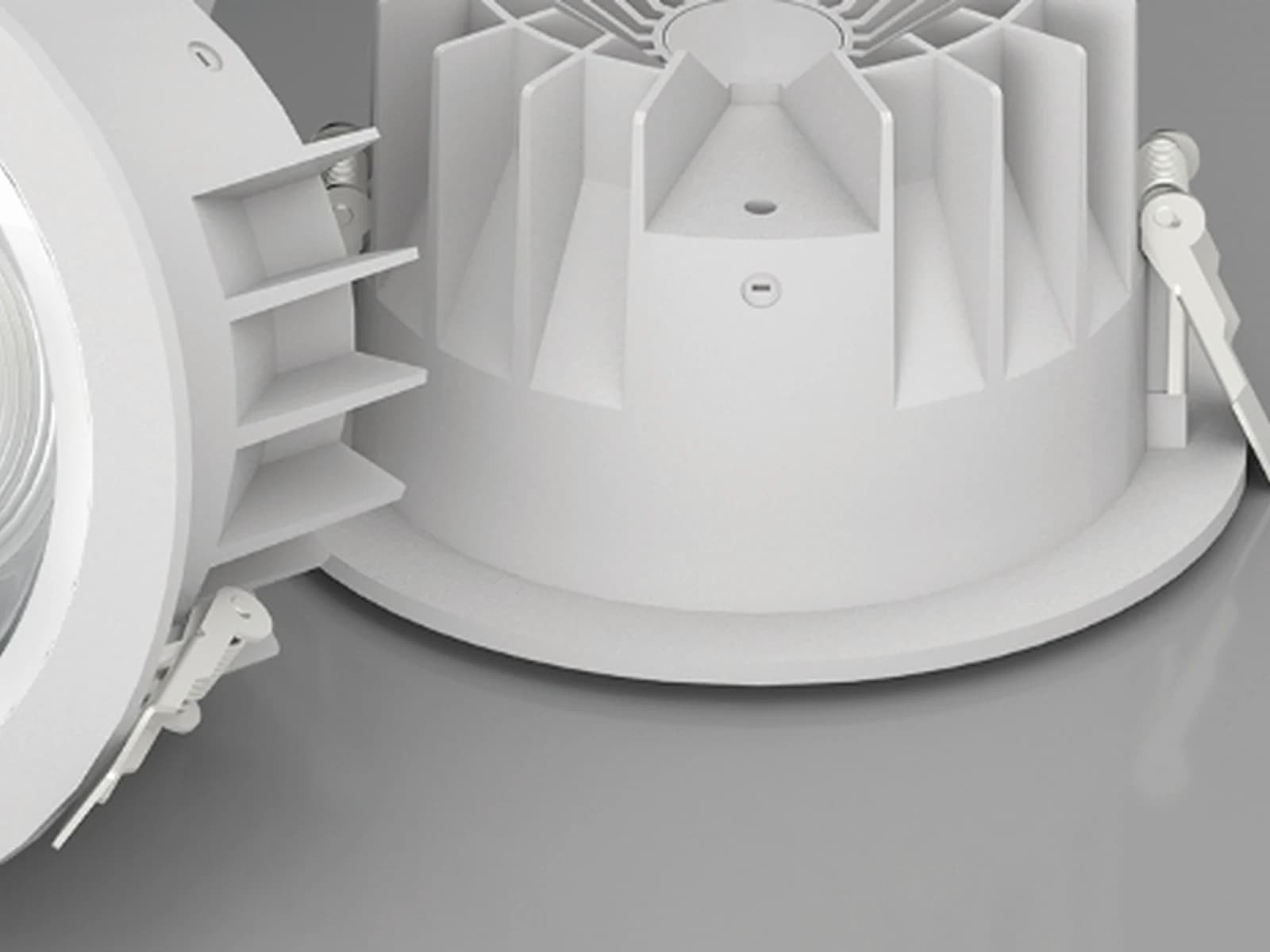 MET-TD730 Round Adjustable COB Downlight construction view