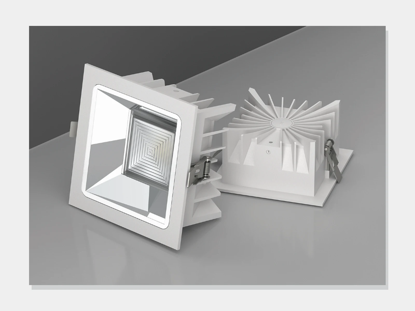 MET-TD730A Square Adjustable COB Downlight product view